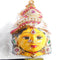 Lakshmi Devi Mukha Vada/ Devi Face/ Lakshmi Mask White And Pink Stones.Height:19cm,Width:9cm. - 500gms